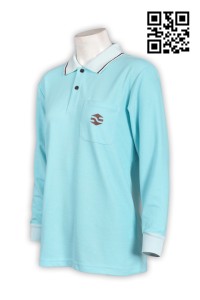 P542 highway tunnel industry traffic uniform polo-shirts shirts contrast color polo supplier manufacturer